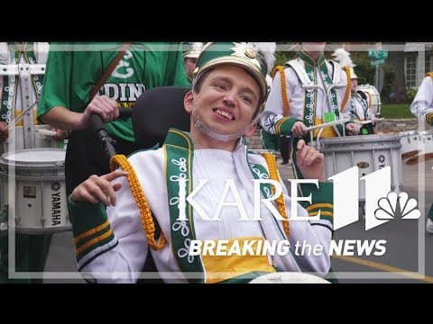 Joy on parade: Marching band breaks tradition to make room for special member