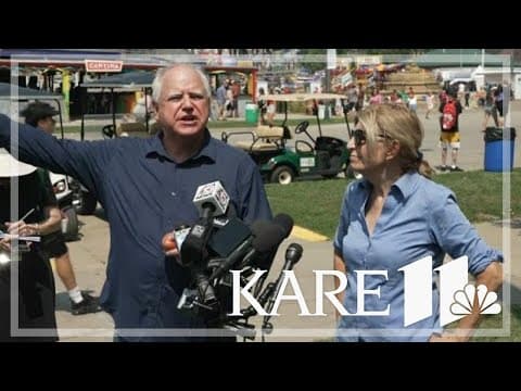 Walz stumps for Biden at Iowa State Fair