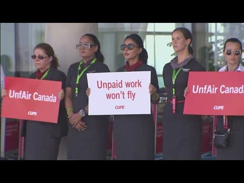 Air Canada suspends operations as flight attendants go on strike