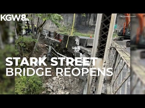 Stark Street Bridge reopens after repairs