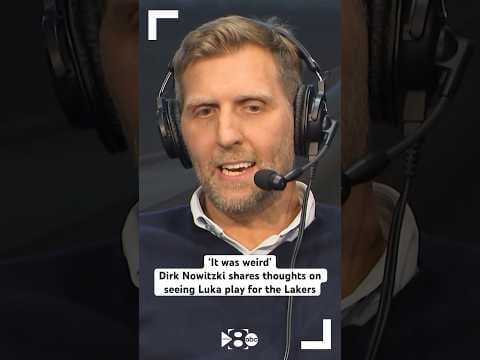 Dirk Nowitzki traveled to LA to show support for Luka Doncic in his first game as a Laker.