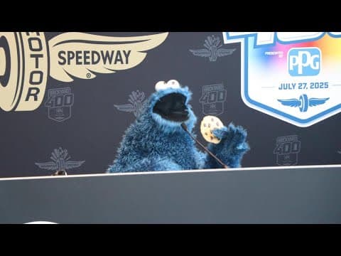 Cookie Monster discusses being grand marshal for 2025 Brickyard 400