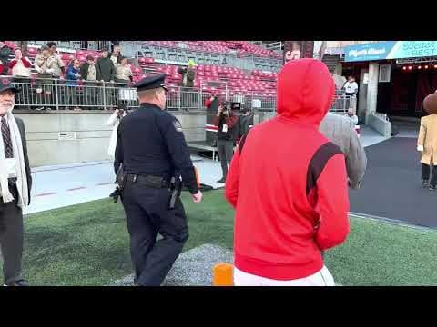 Ryan Day, Ohio State players enter Ohio Stadium before final home game