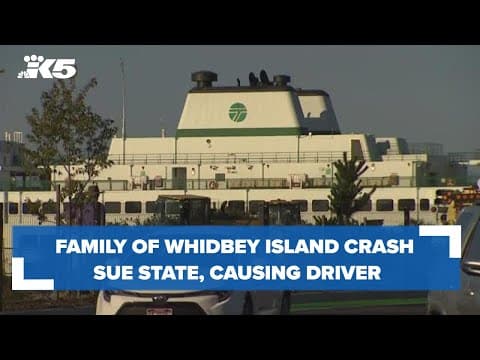 Family of Whidbey Island crash victims sue state, causing driver