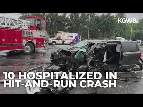 10 hospitalized in Vancouver hit-and-run crash