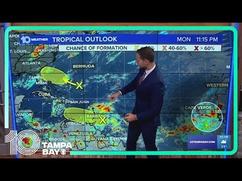 Tracking the Tropics; Low chance of tropical development near the US southeast coast