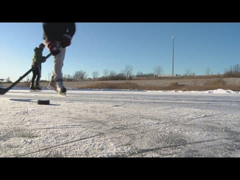 Staying safe around frozen ponds