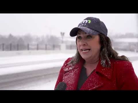 MnDOT crews working to clear the roads after Monday snow