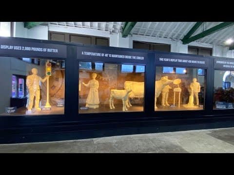 2023 Ohio State Fair butter cow display celebrates Ohio inventors