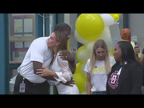 Students at one Alief ISD school will return to class Monday a big surprise from Kendra Scott