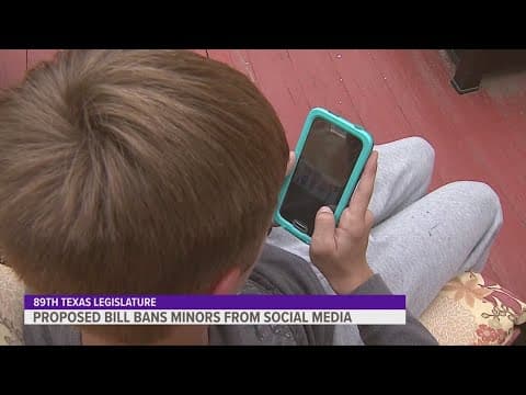 Texas lawmaker could consider bill that would ban anyone under 18 from social media
