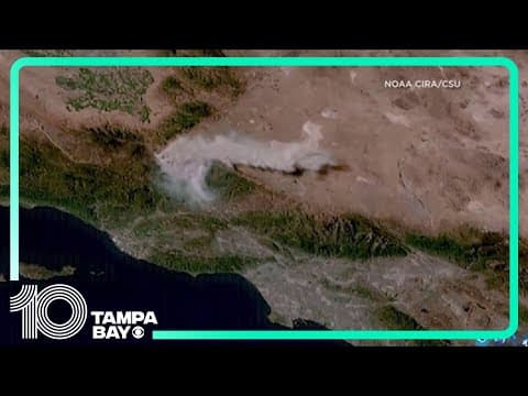 Smoke from California wildfires can be seen from space