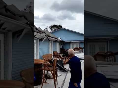 Hurricane Milton tornado launches homes and roofs