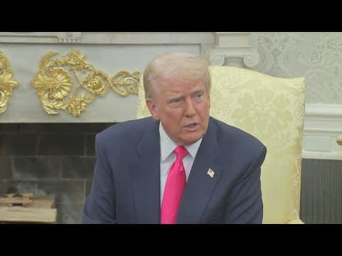 President Donald Trump threatens to escalate tariff war