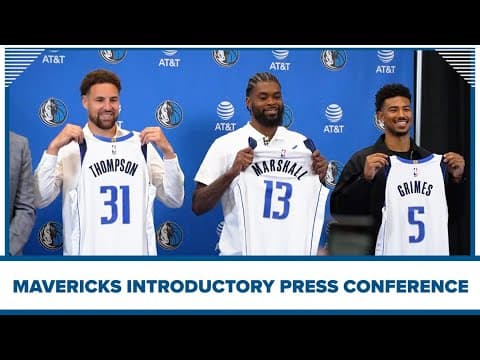 Dallas Mavericks introductory press conference | Klay Thompson, Quentin Grimes, Naji Marshall 7.9.24