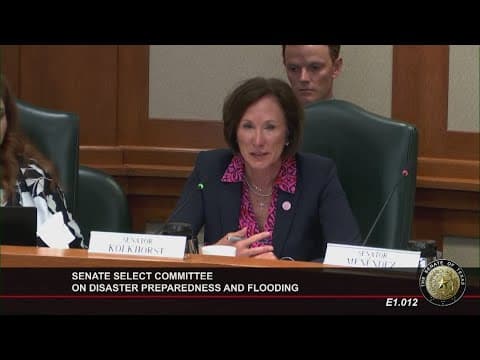 Senator Lois Kolkhorst became emotional talking to parents of girls who died at Camp Mystic