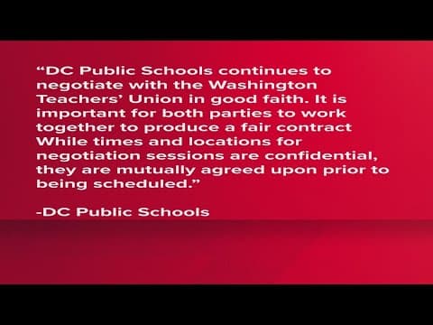 DC teachers, DCPS hold negotiating session