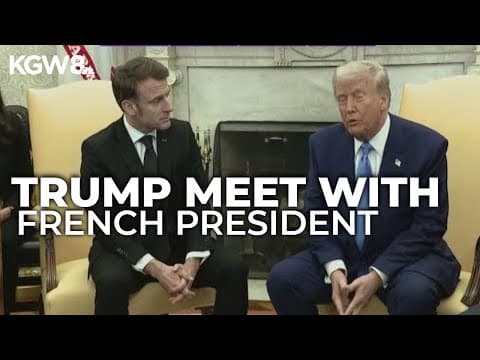 Trump discusses Ukraine war and trade with French president