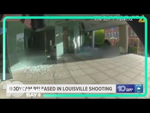 Police release body camera footage in Louisville bank shooting
