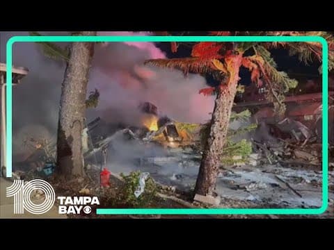 Clearwater plane crash scene shows extensive damage