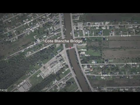 Bridge closure in Lafourche Parish on Monday due to repairs