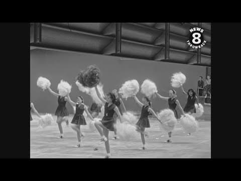 Pom pom girls at Kate Sessions Elementary in Pacific Beach in 1957