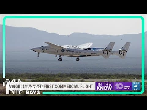 Virgin launched first commercial flight to space