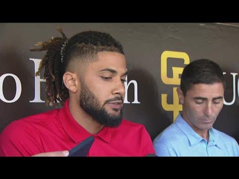 Fernando Tatis Jr. speaks to fans and media about 80-game suspension