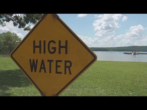 Water levels close parts of Lake Monroe