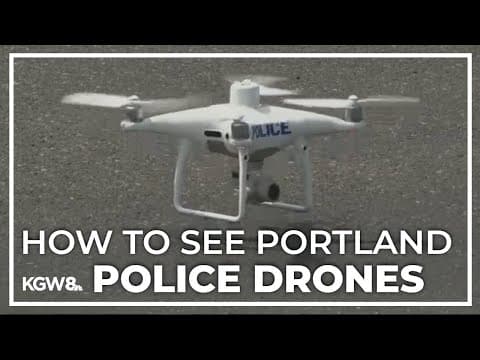 Where are Portland Police drones flying?