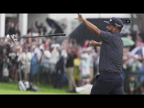 JJ Spaun wins US Open with 64-foot birdie putt