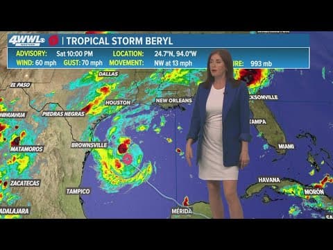 New Orleans Weather: Drier and hotter Sunday, scattered rain early this week