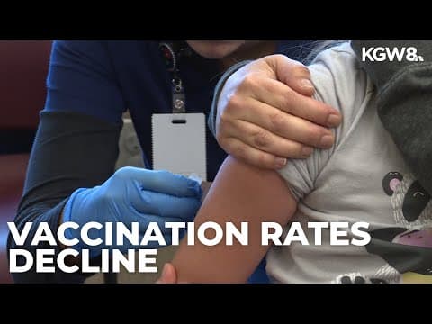 Vaccination rates fall among Oregon kindergartners over last decade