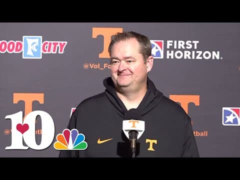 Coach Heupel speaks as the Vols prepare to take on UConn