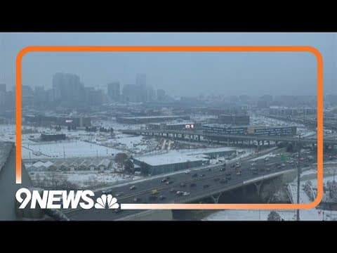 Cold, snowy weather grips the Denver metro