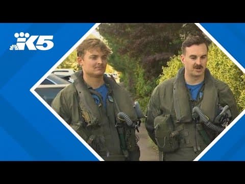 Two Navy pilots doing flyover for Washington-Michigan game in Seattle are UW alums