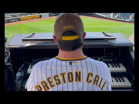 Padres superfan plays 'God Bless America' at Spring Training