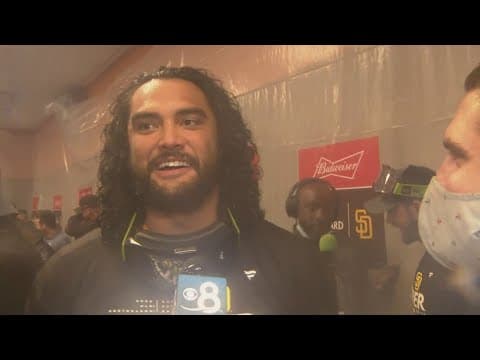 Padres pitcher Sean Manaea talks about the big win and the dominant performance from Joe Musgrove