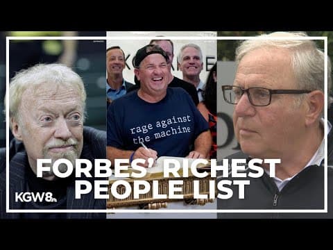 3 Oregonians among Forbes' list of richest people in the world