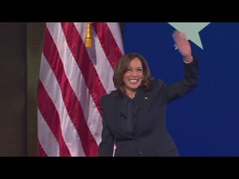 Kamala Harris accepts Democratic presidential nomination