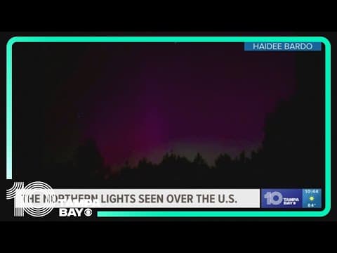 Floridians catch rare glimpse of Northern Lights