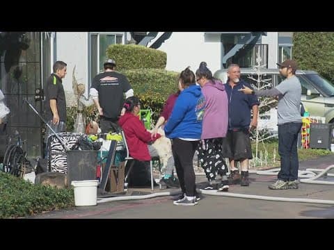 Water main break damages homes and cars in Nestor