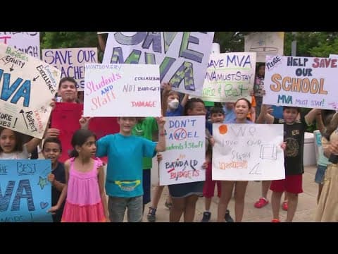 Parents, teachers hold sit-in to try and save virtual learning program in Montgomery County