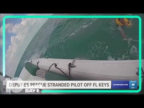 Plane crashes into Florida Keys; pilot rescued