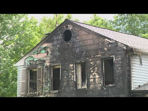 Saturday Night storms rolled through with lightning causing a fire at a Montgomery County home