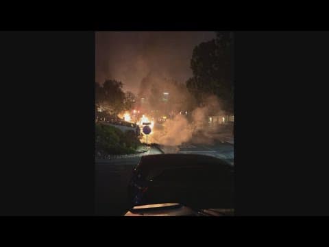 Jet fuel sets cars on fire in San Diego neighborhood