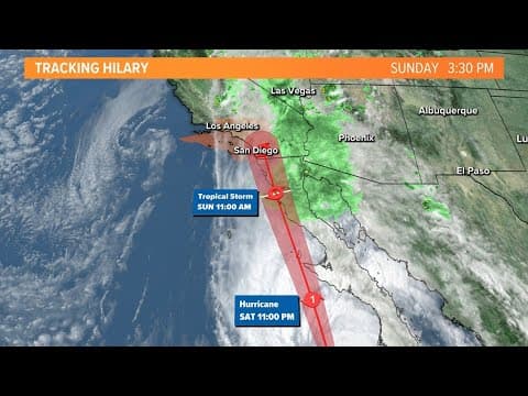 Tracking Hurricane Hilary: Southern California preparing for strong winds and heavy rain