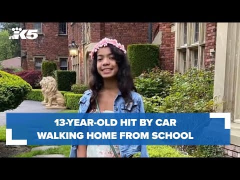 13-year-old hit by car walking home from school