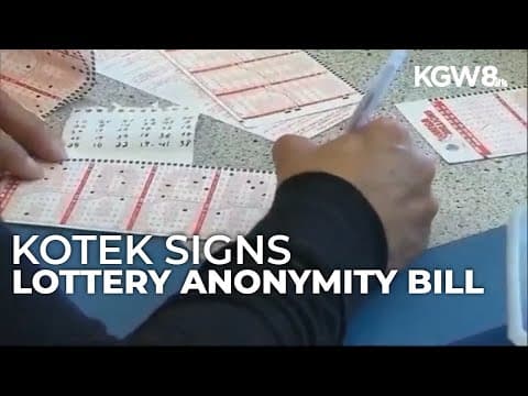 Oregon Gov. Kotek signs bill allowing lottery winners to stay anonymous