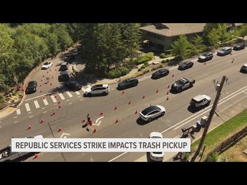 Cities set up free trash drop-offs amid Republic Services strike